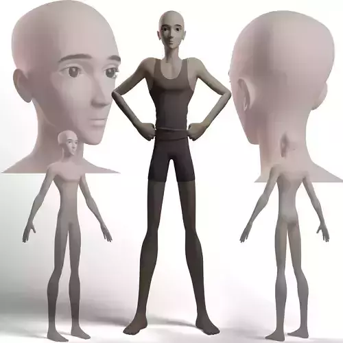 Stylized Boy Basemesh