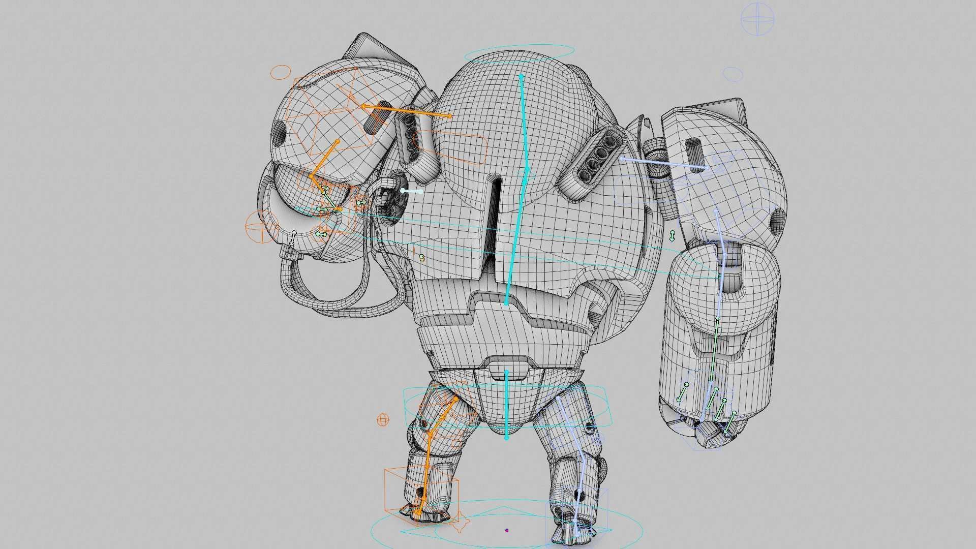 ASTRONAUT BOT Rigged for Unreal Engine - Unity - MIXAMO  3D model_42