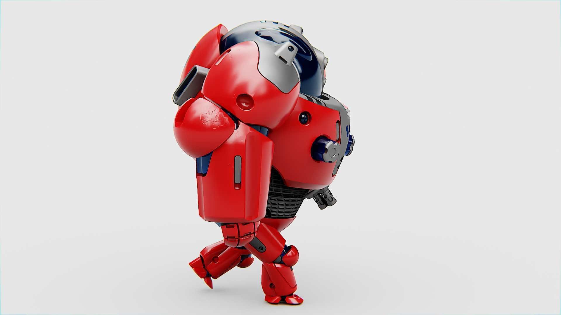 ASTRONAUT BOT Rigged for Unreal Engine - Unity - MIXAMO  3D model_12