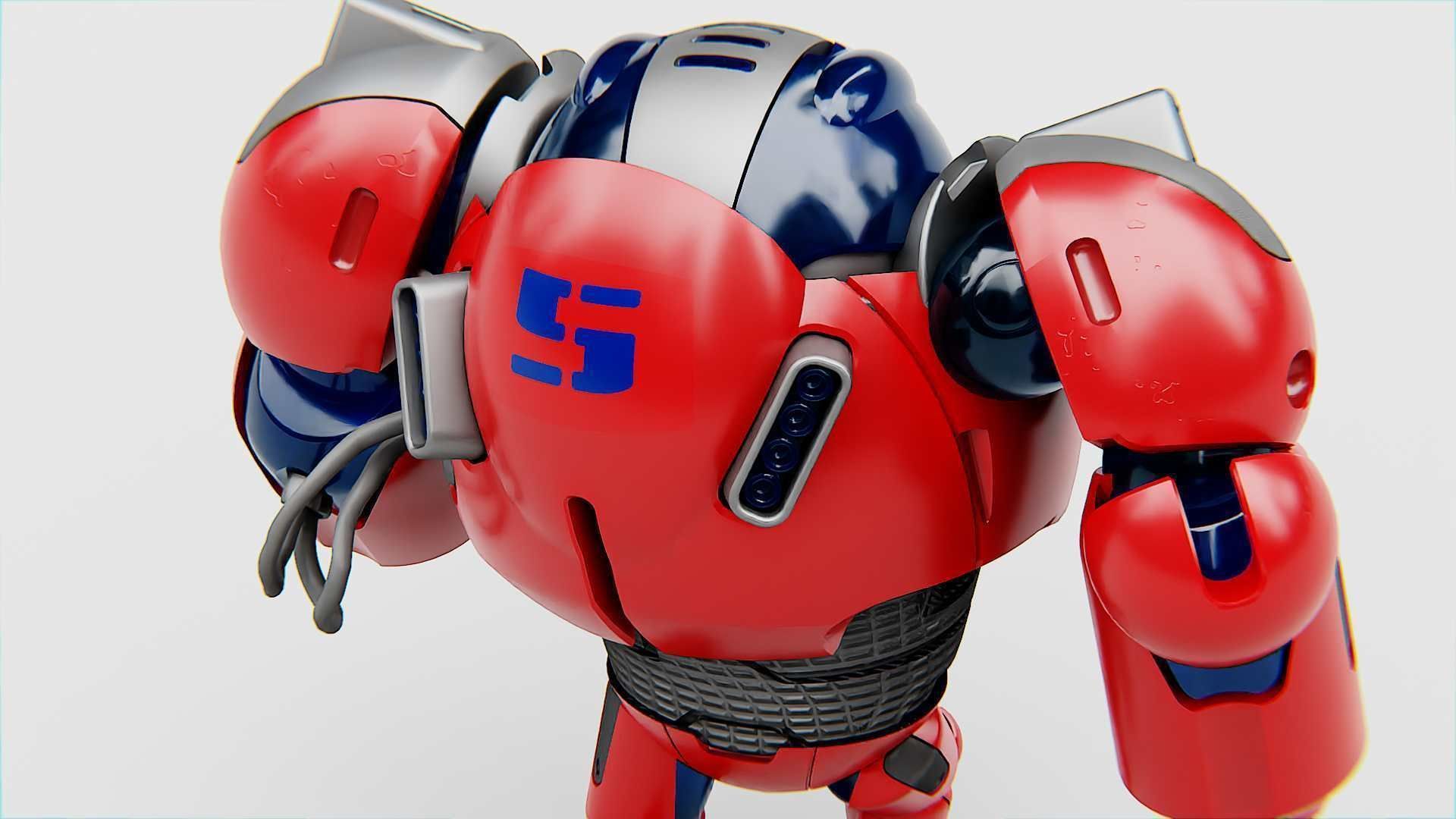 ASTRONAUT BOT Rigged for Unreal Engine - Unity - MIXAMO  3D model_18
