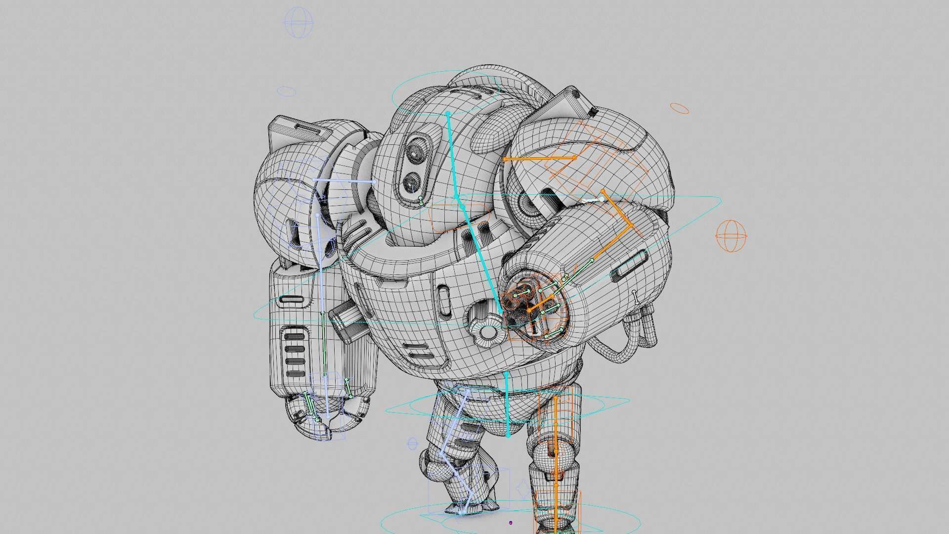 ASTRONAUT BOT Rigged for Unreal Engine - Unity - MIXAMO  3D model_41