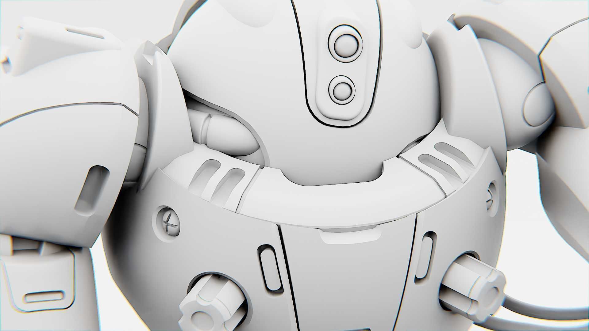 ASTRONAUT BOT Rigged for Unreal Engine - Unity - MIXAMO  3D model_34