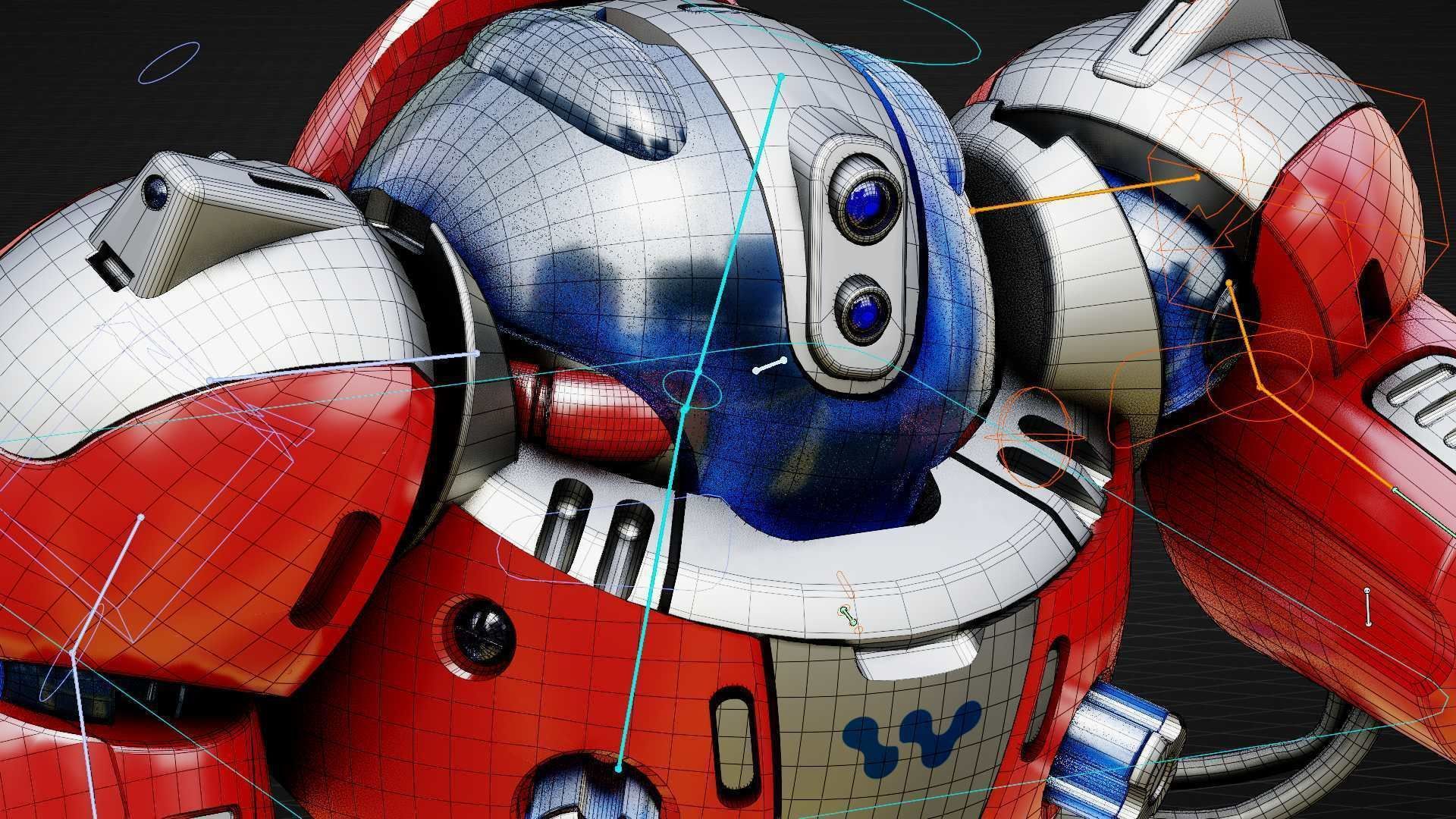 ASTRONAUT BOT Rigged for Unreal Engine - Unity - MIXAMO  3D model_39