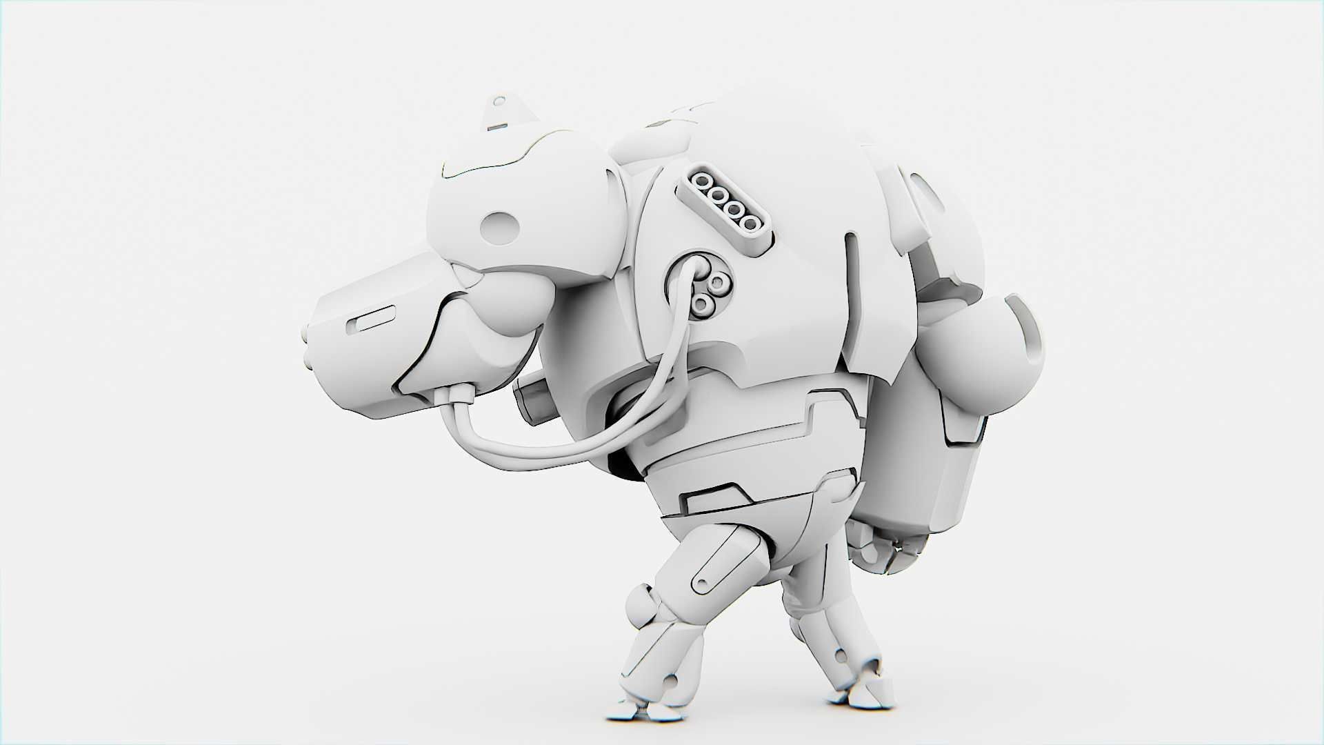 ASTRONAUT BOT Rigged for Unreal Engine - Unity - MIXAMO  3D model_33