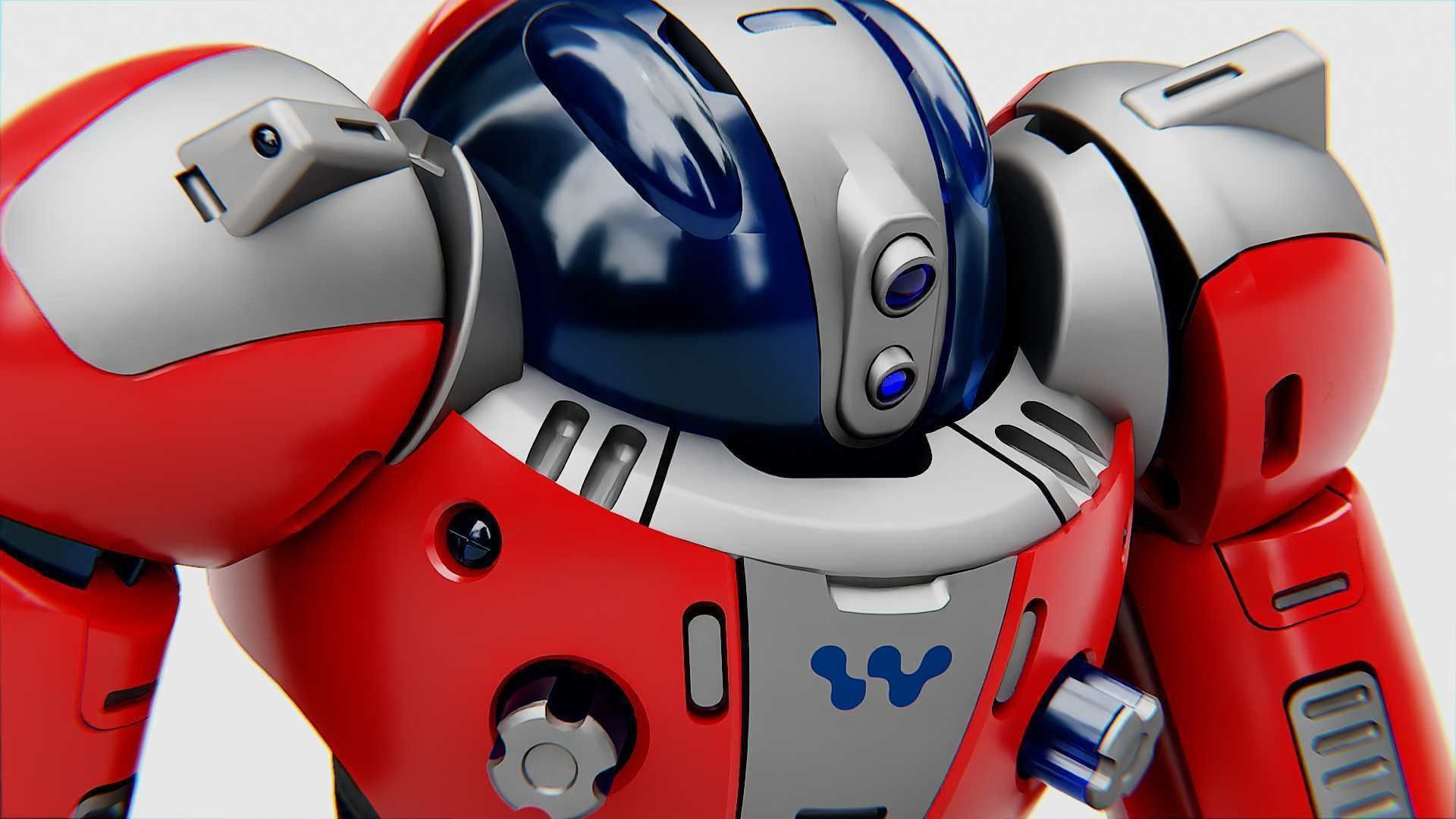 ASTRONAUT BOT Rigged for Unreal Engine - Unity - MIXAMO  3D model_19