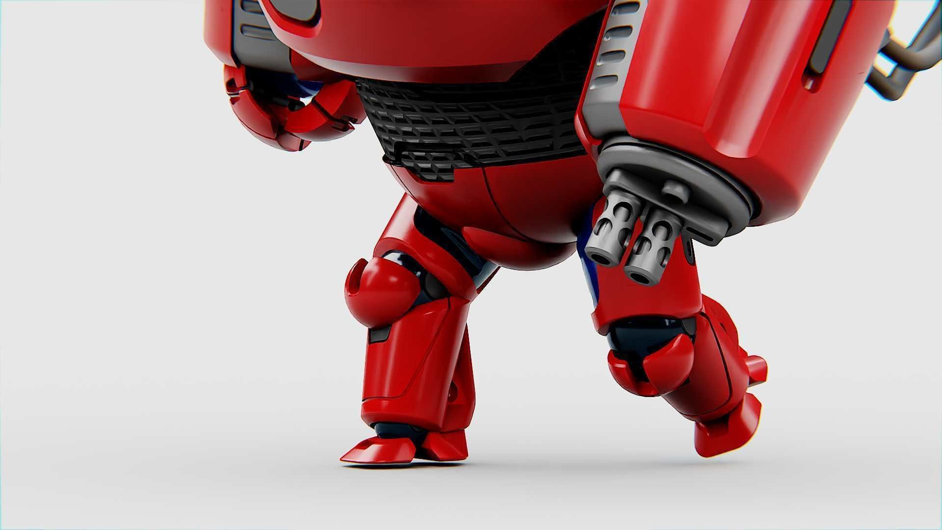 ASTRONAUT BOT Rigged for Unreal Engine - Unity - MIXAMO  3D model_20