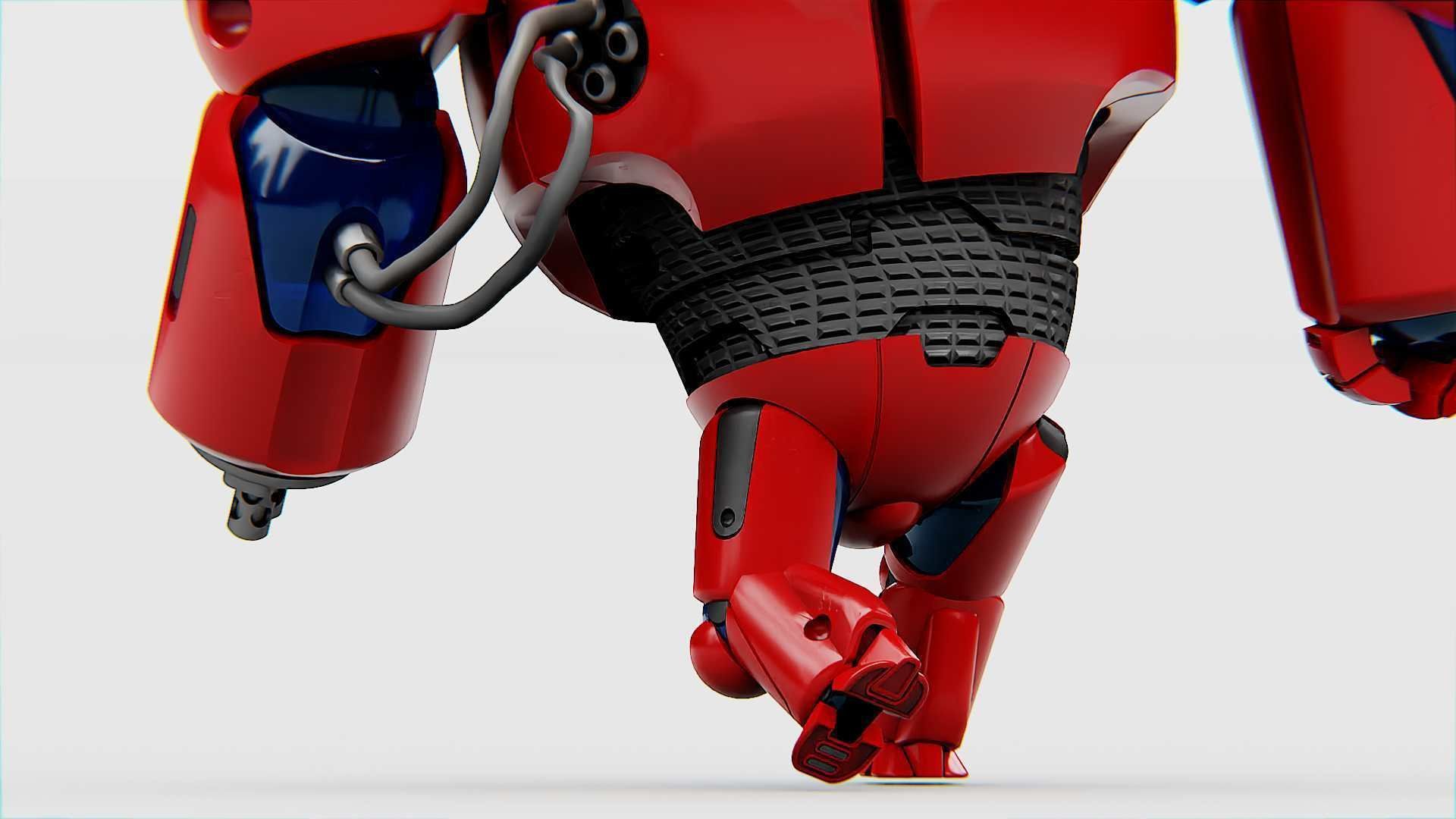 ASTRONAUT BOT Rigged for Unreal Engine - Unity - MIXAMO  3D model_21