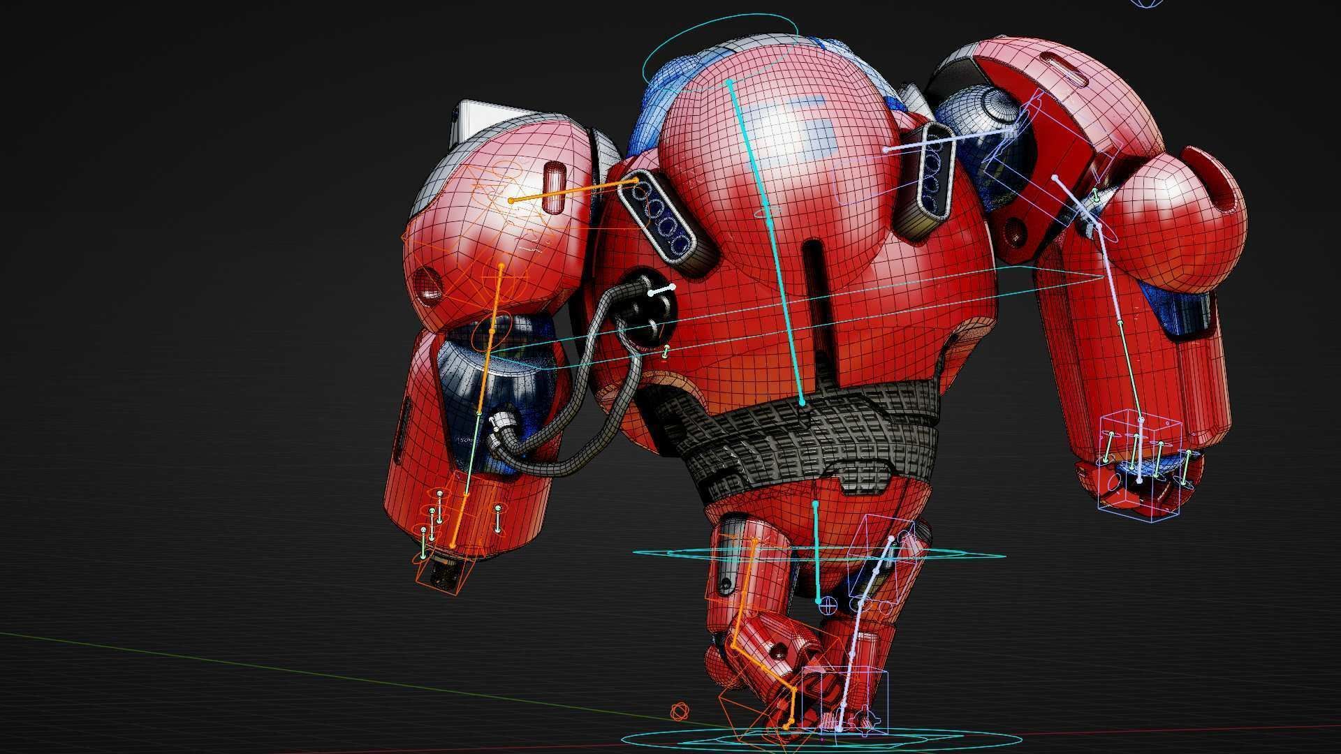 ASTRONAUT BOT Rigged for Unreal Engine - Unity - MIXAMO  3D model_38