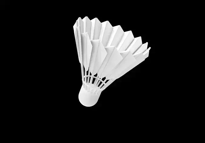 Badminton shuttlecock 3D print model