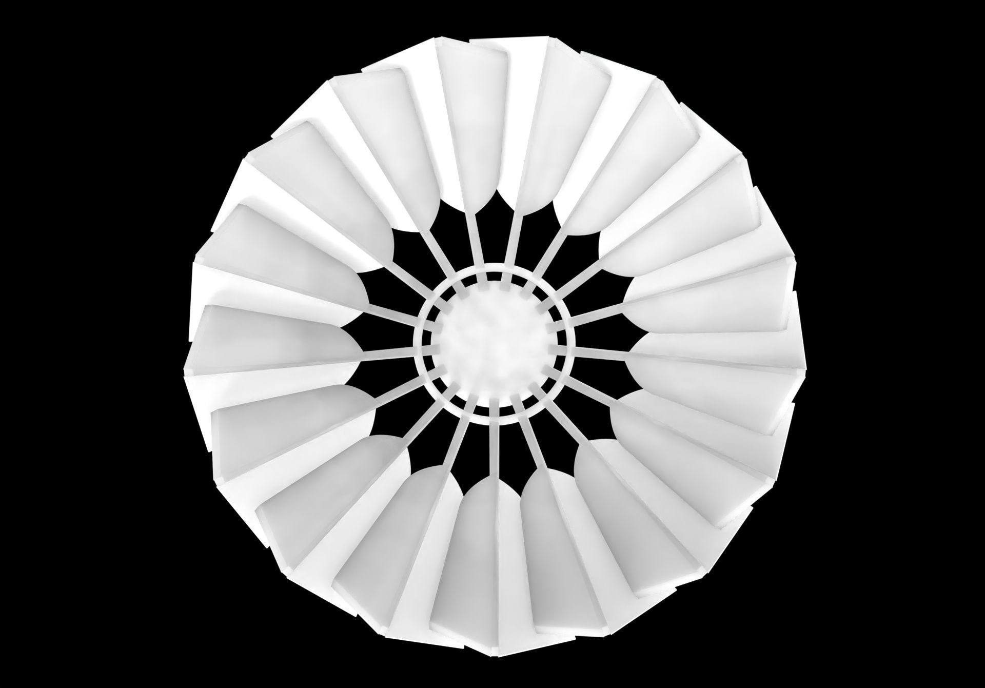 Badminton shuttlecock 3D print model_3