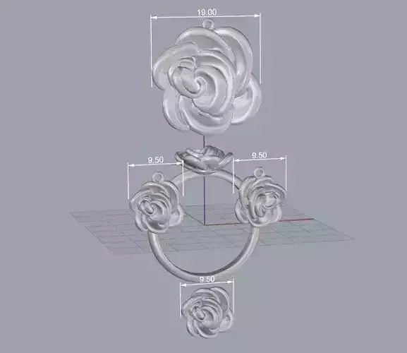 gold service rose flower