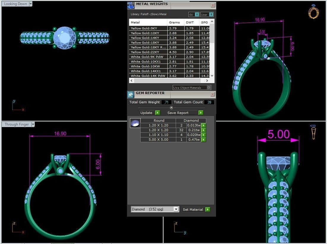 10 rings 3D print model_30