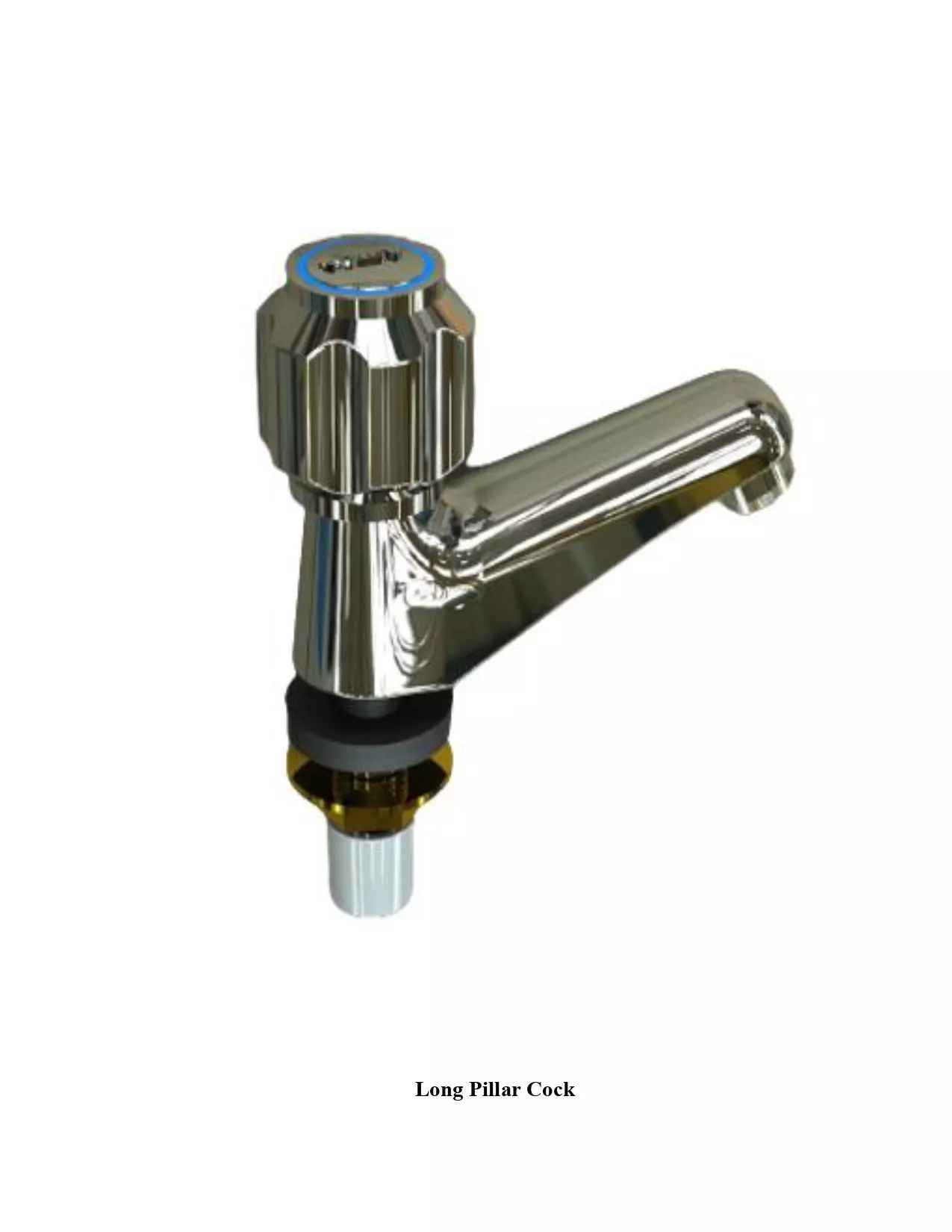 Water Tap Long pillar cock 3D model_0
