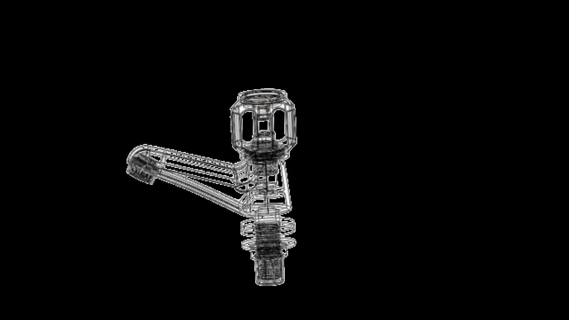 Water Tap Long pillar cock 3D model_6