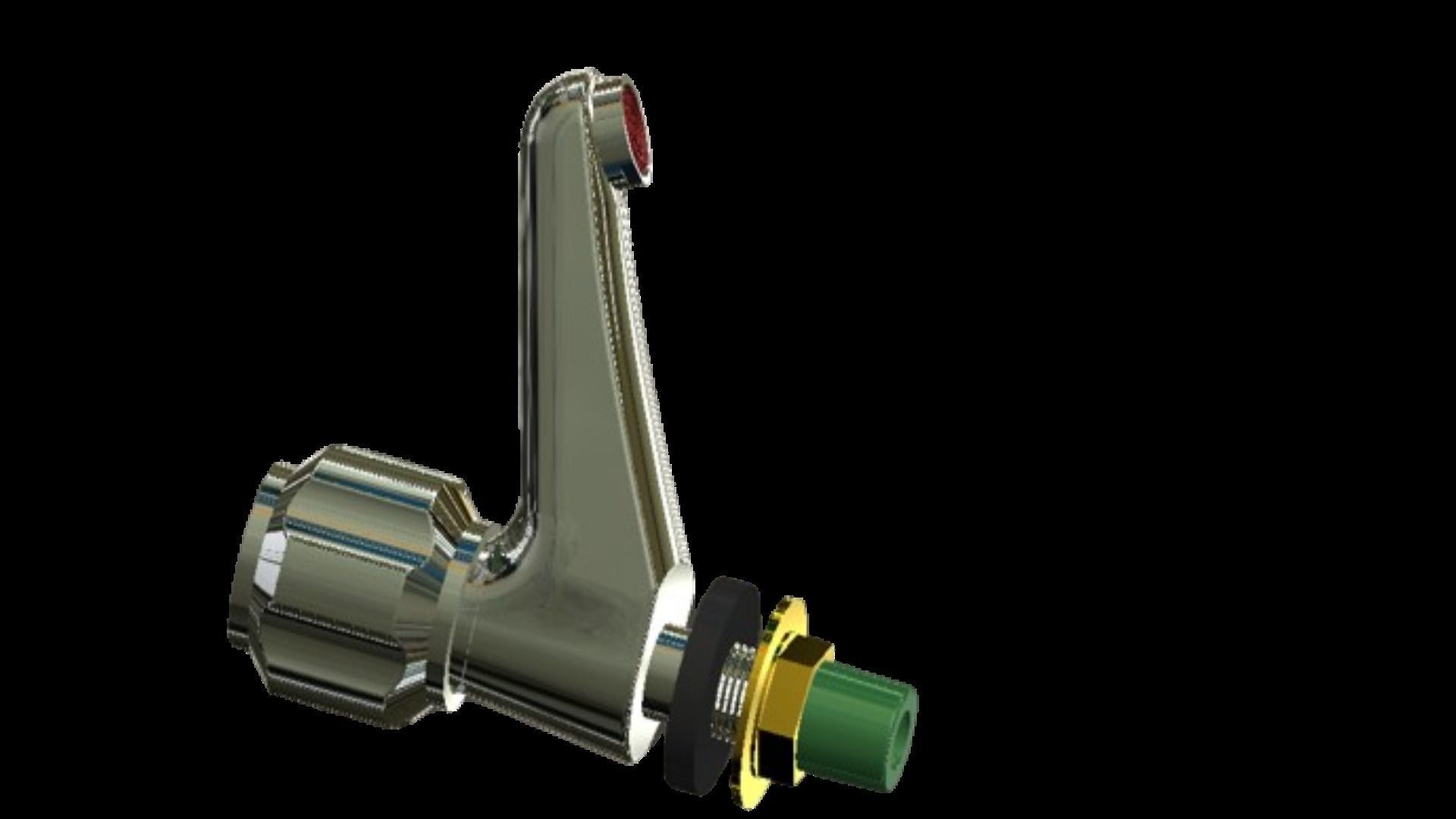Water Tap Long pillar cock 3D model_1