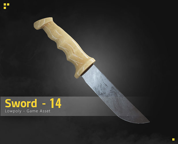 Sword-14 Low-poly 3D model