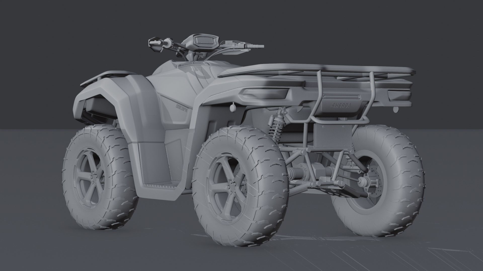 Generic Work Quad 3D model_10