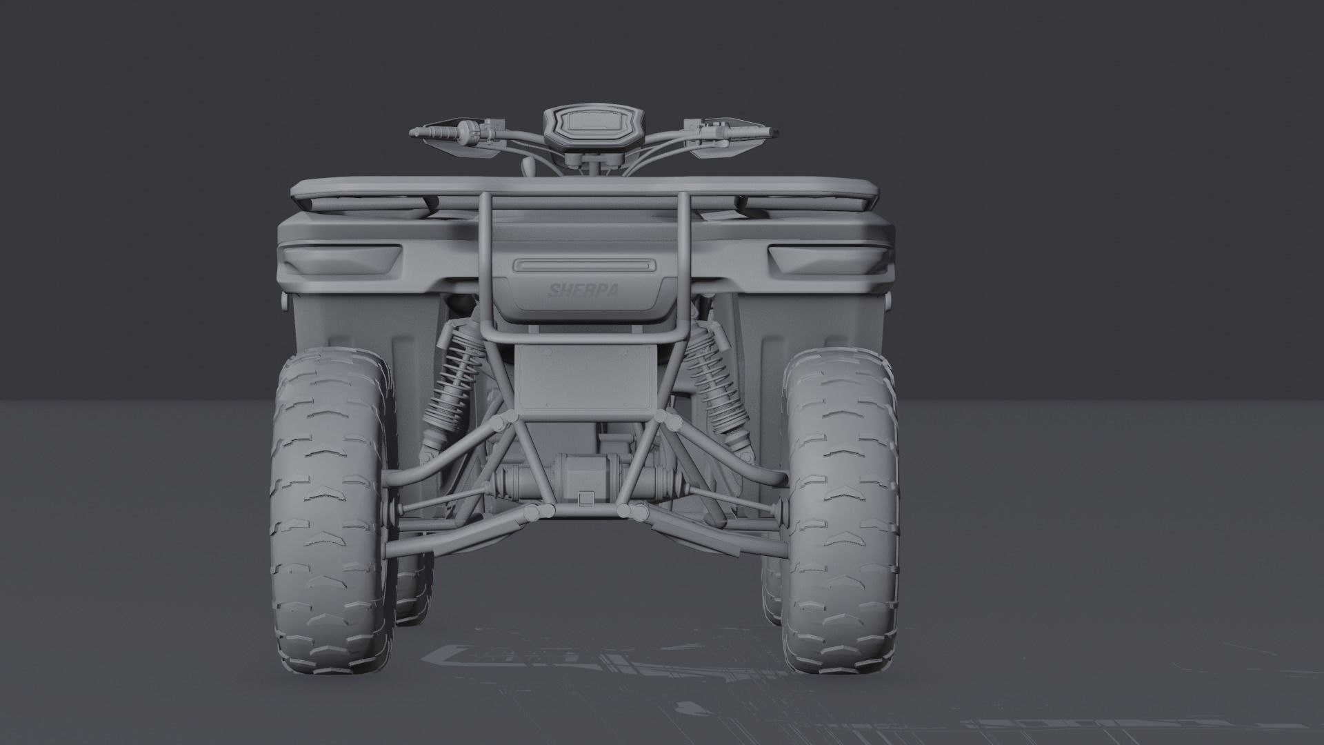 Generic Work Quad 3D model_11
