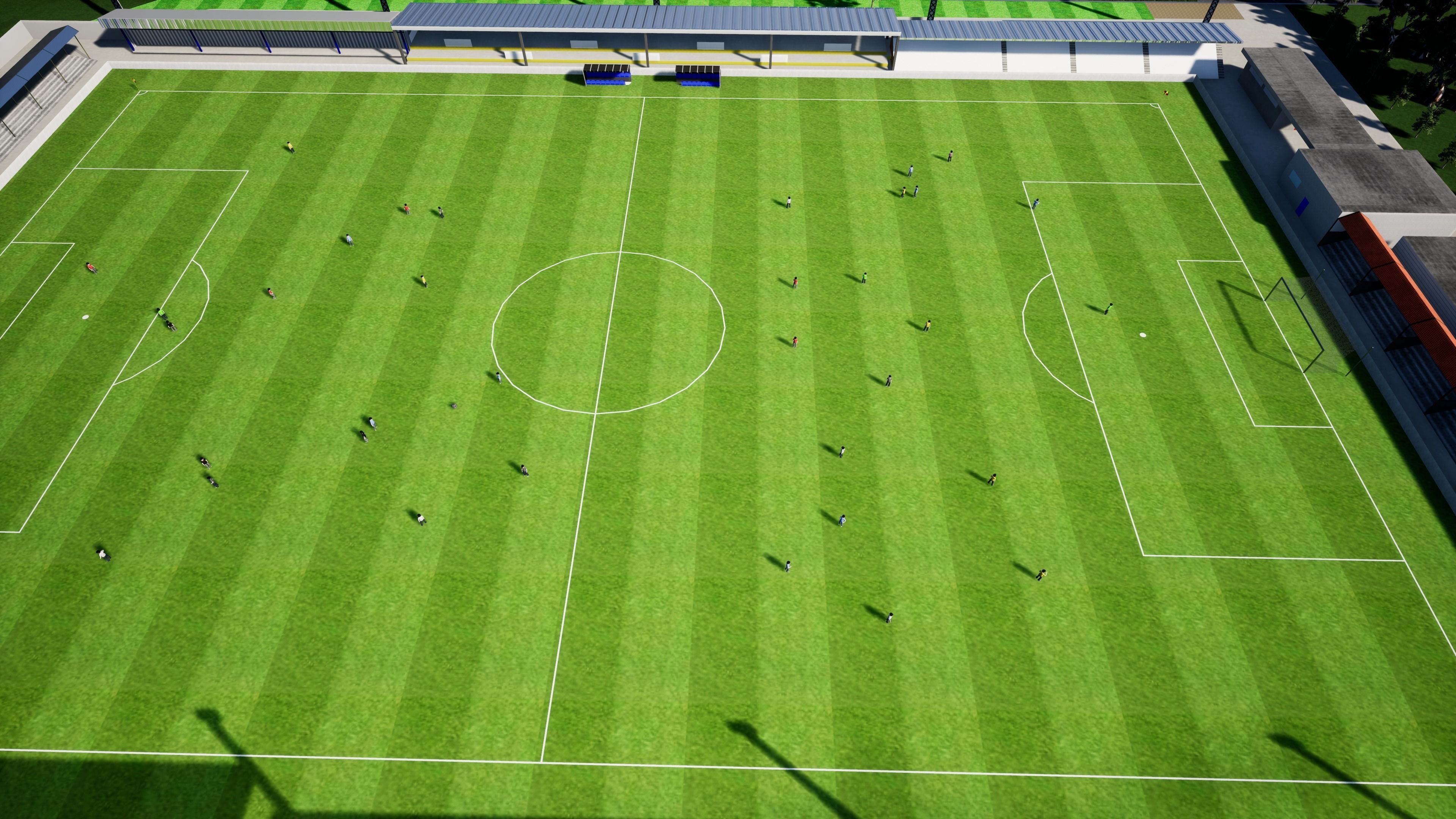 School building with landscape 3D model_20