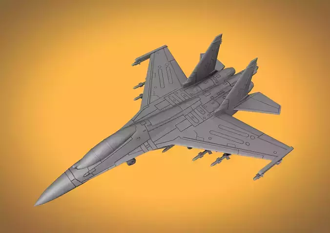 SUKHOI SU-30 MKK SCALE 1-72 PRINTABLE STL FILES