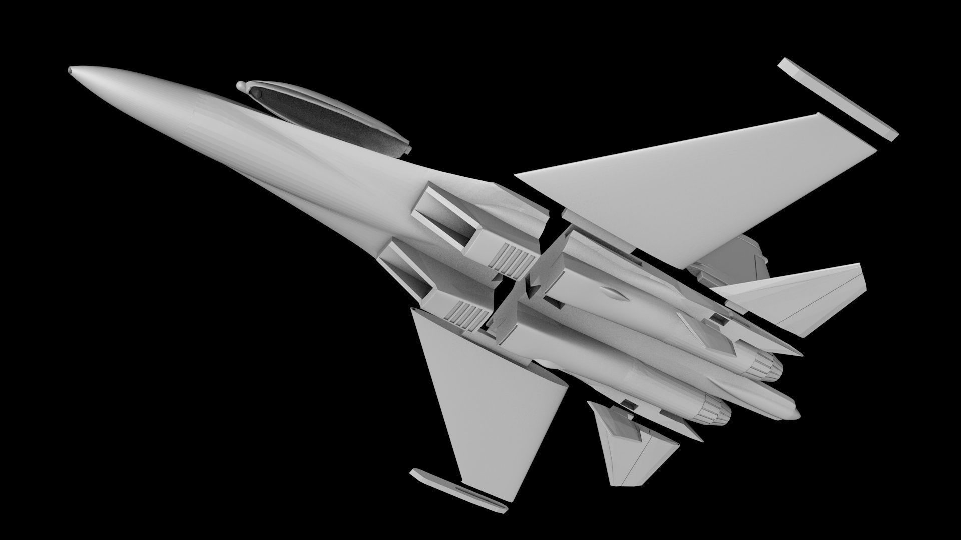 SUKHOI SU-30 MKK SCALE 1-72 PRINTABLE STL FILES 3D print model_3