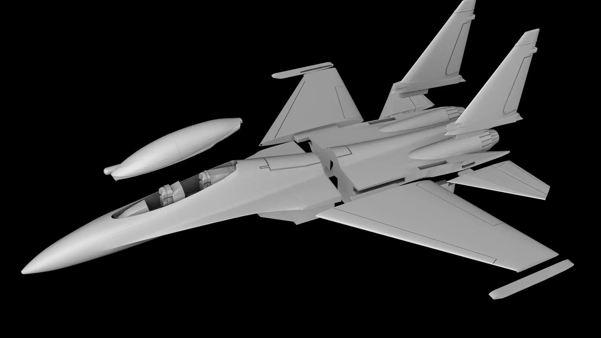 SUKHOI SU-30 MKK SCALE 1-72 PRINTABLE STL FILES 3D print model_0