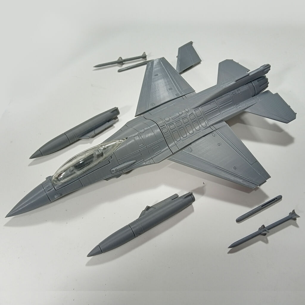 F-16 FIGHTING FALCON SCALE 1-48 FULL ARMAMENT 3D print model_13
