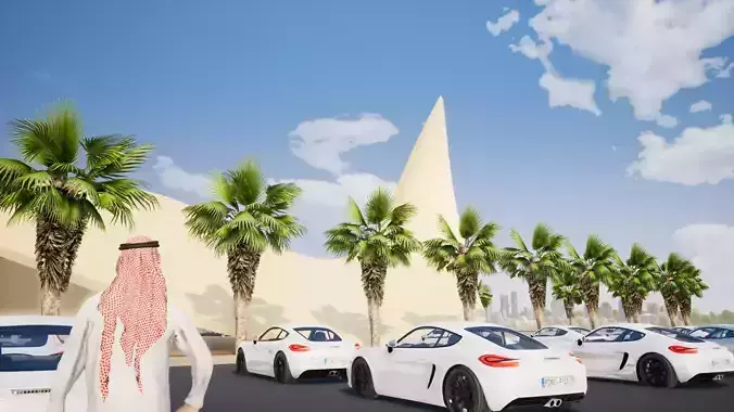 Masjith competition concept model 3D model