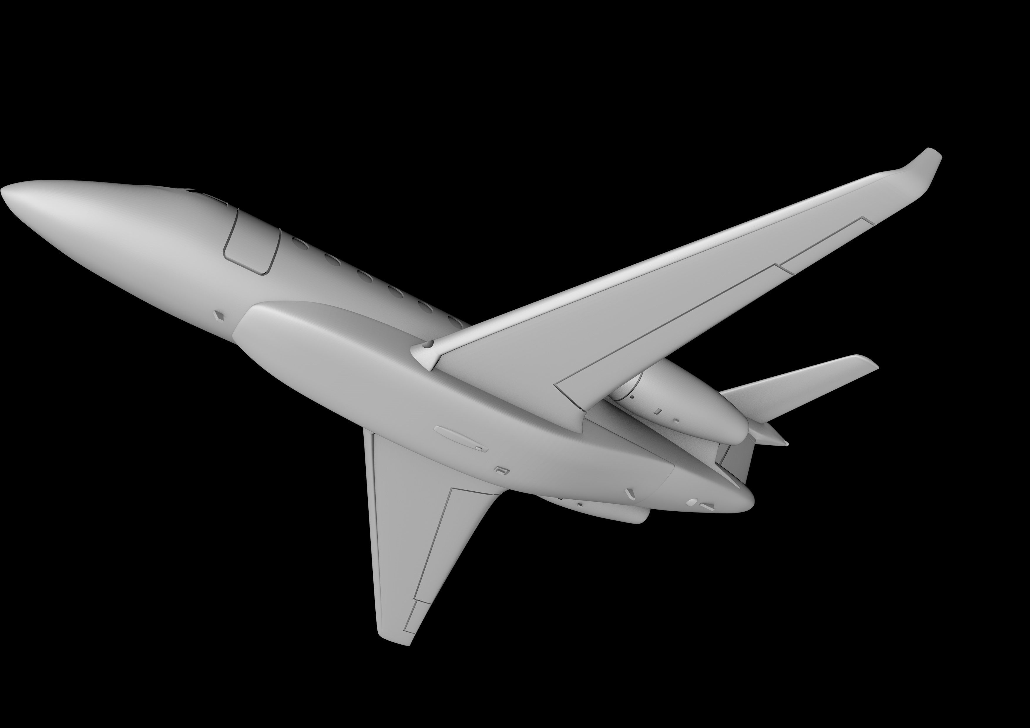 GULFSTEAM G280 SCALE 1-48 READY TO PRINT STL FILES 3D print model_7