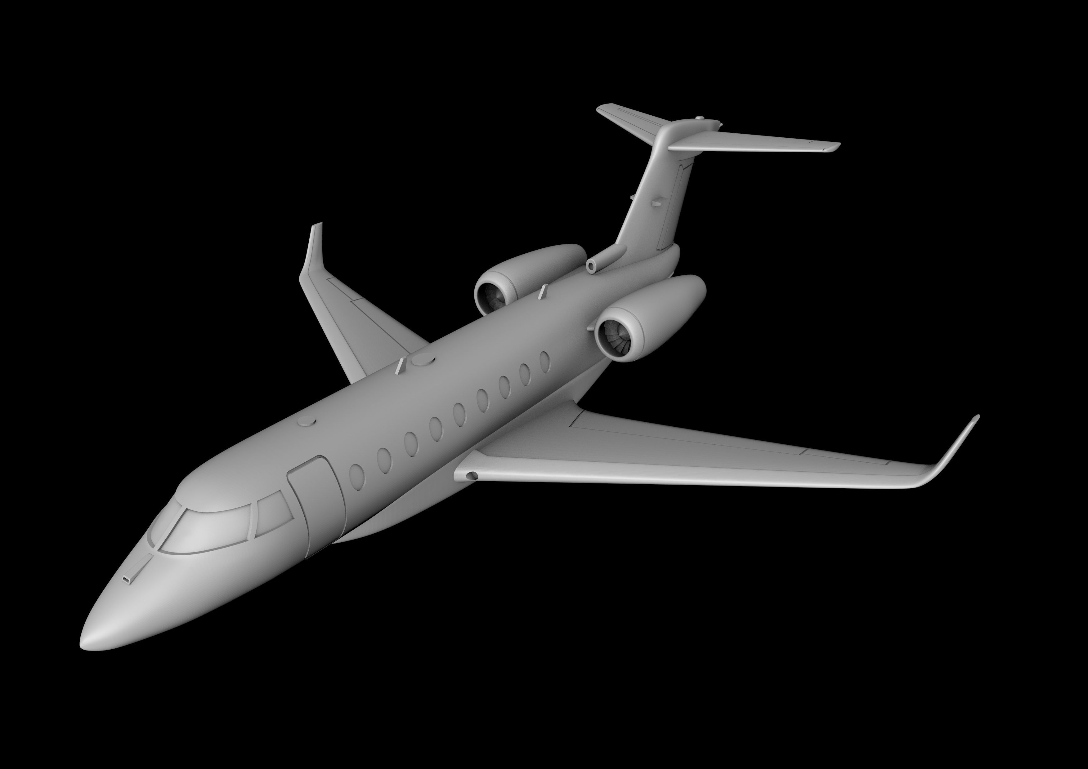 GULFSTEAM G280 SCALE 1-48 READY TO PRINT STL FILES 3D print model_4