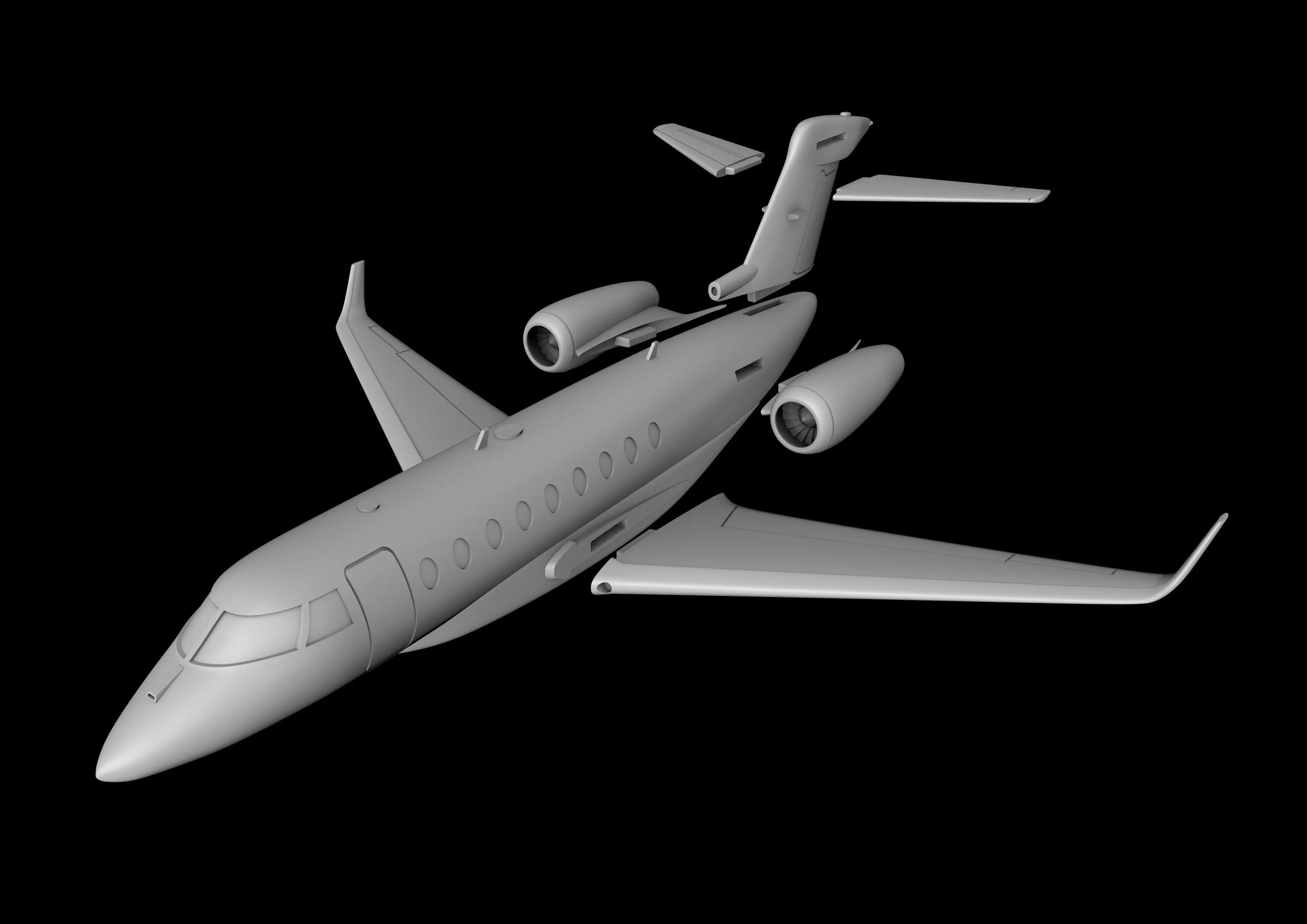 GULFSTEAM G280 SCALE 1-48 READY TO PRINT STL FILES 3D print model_0