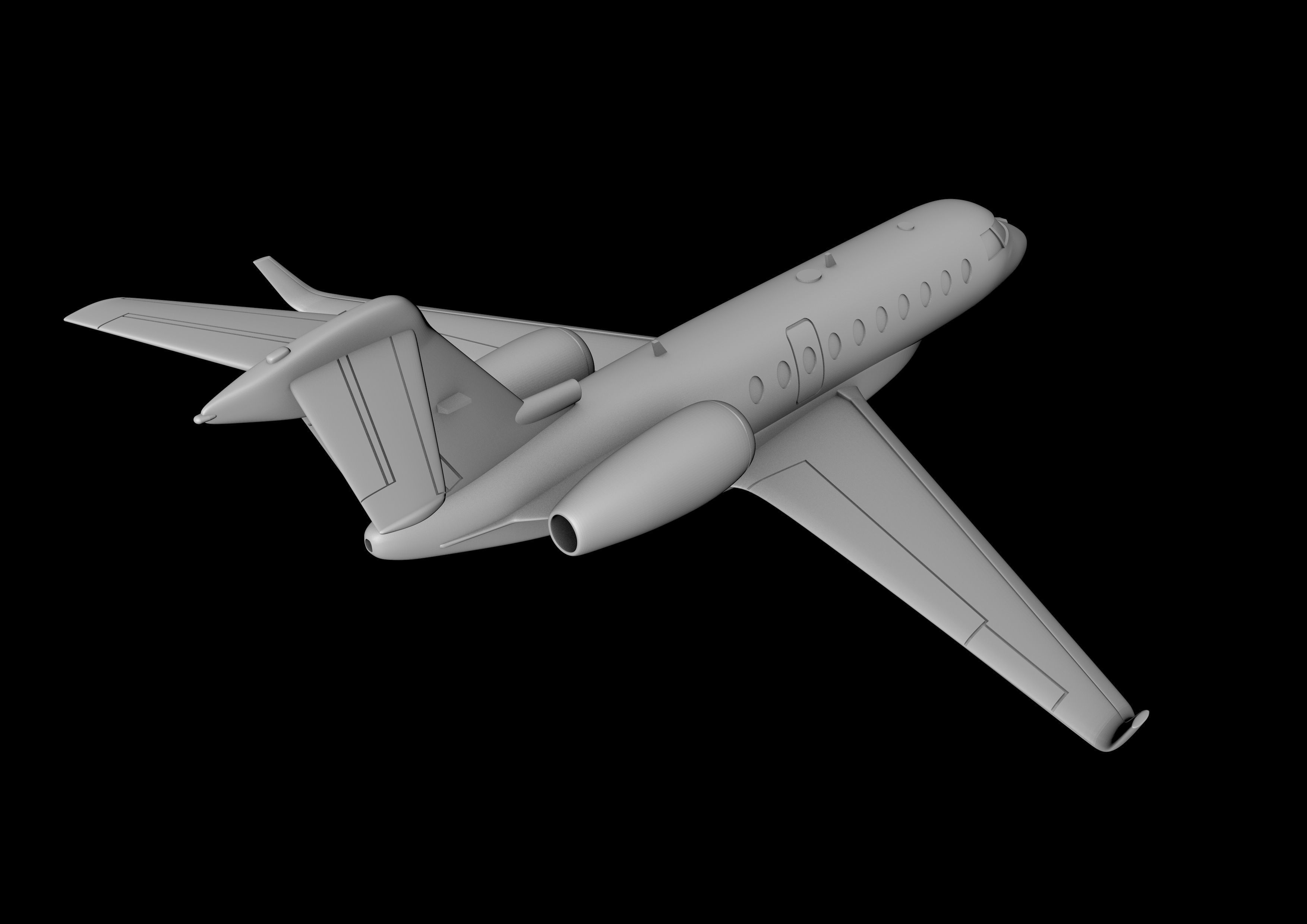 GULFSTEAM G280 SCALE 1-48 READY TO PRINT STL FILES 3D print model_5