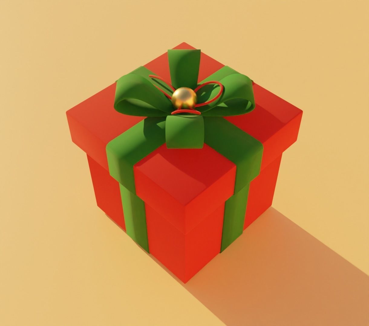 Present box 3D model for 3D print 3D print model_9