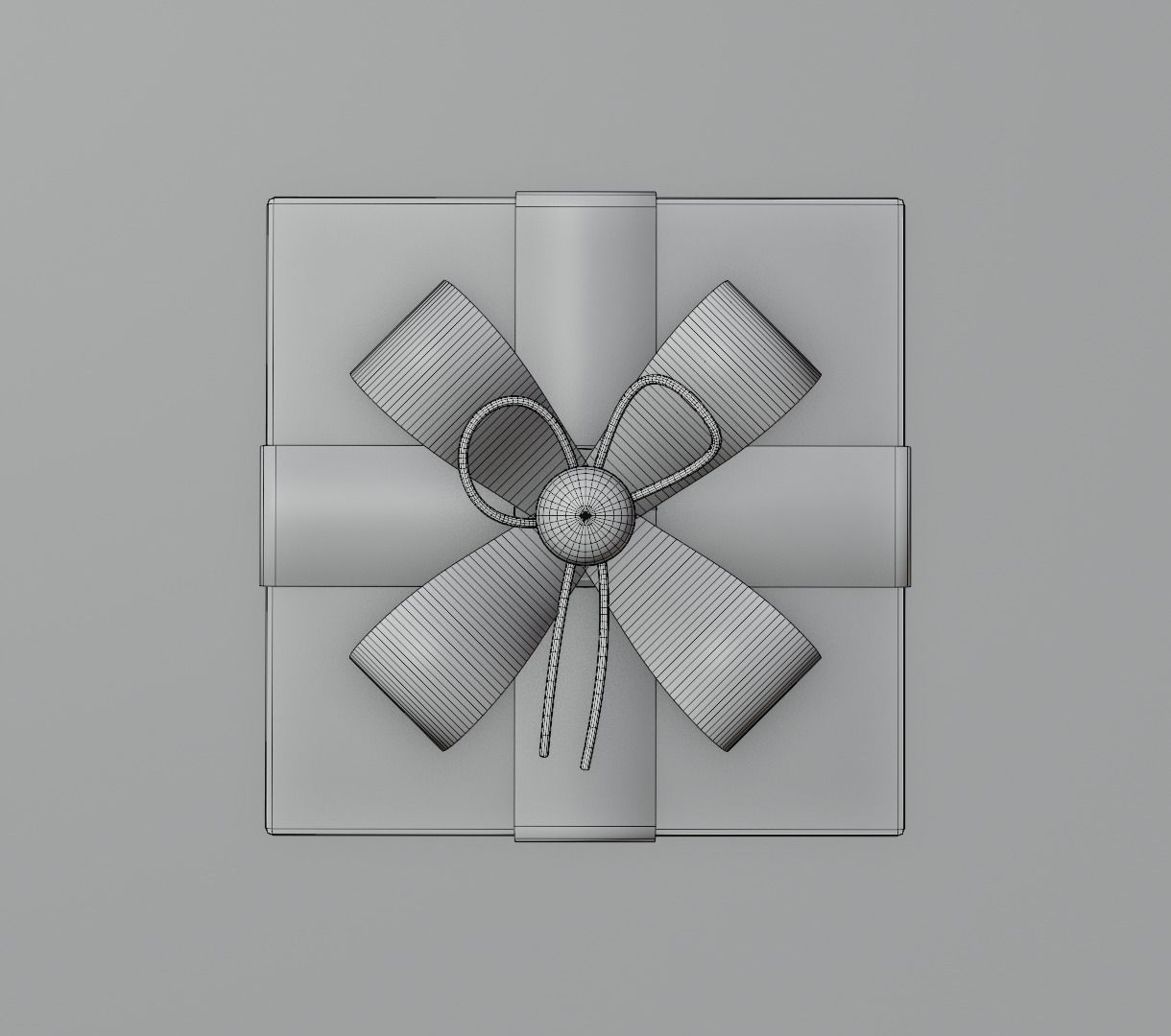 Present box 3D model for 3D print 3D print model_12