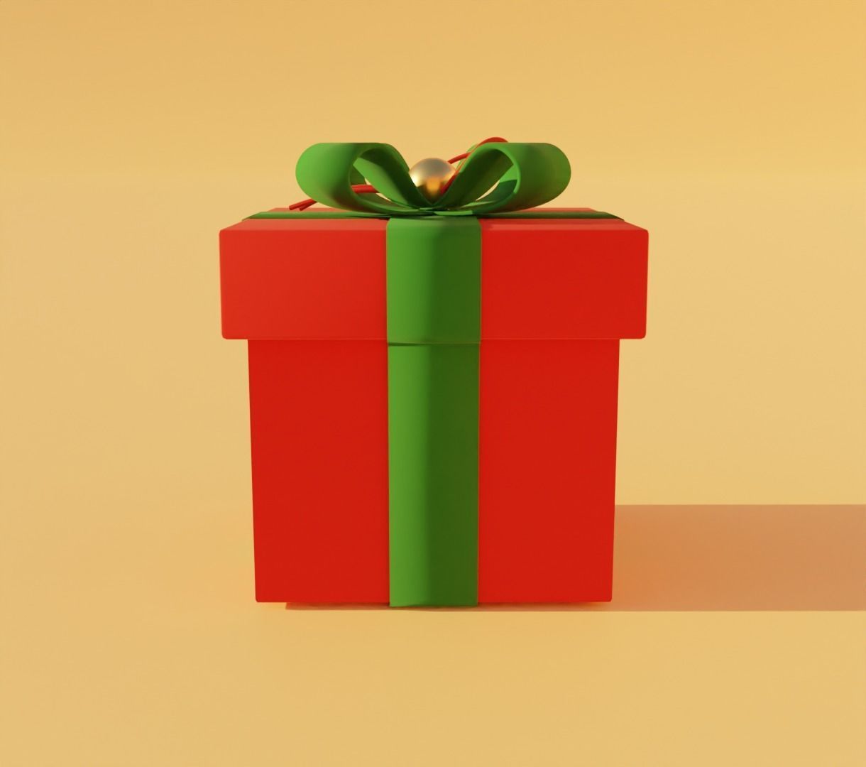 Present box 3D model for 3D print 3D print model_4