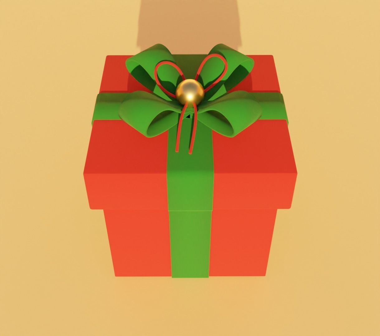 Present box 3D model for 3D print 3D print model_1