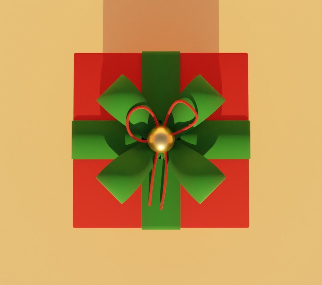 Present box 3D model for 3D print 3D print model_2