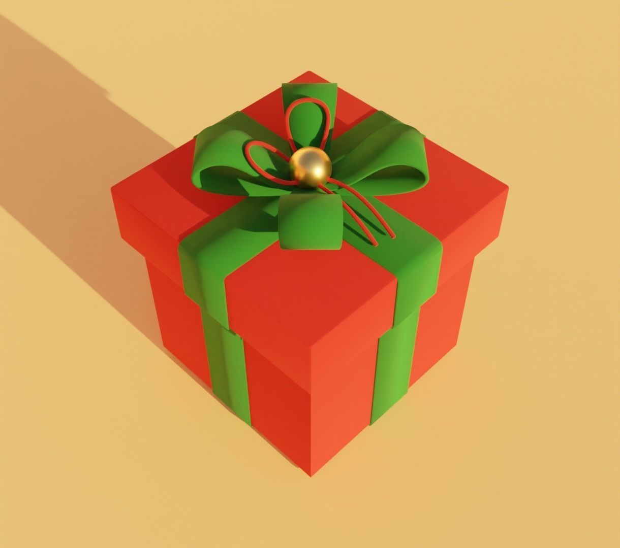 Present box 3D model for 3D print 3D print model_7