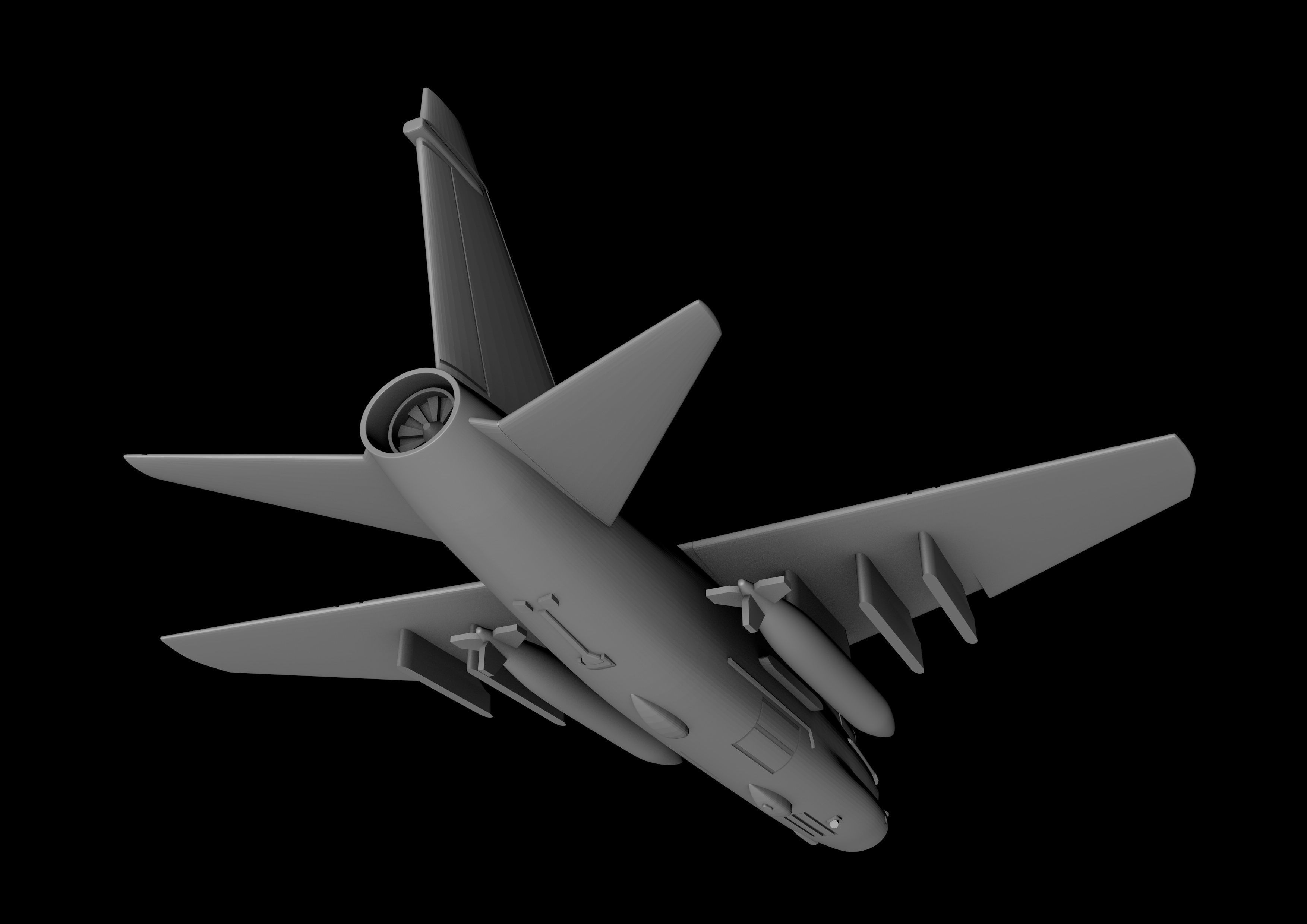 A-7 CORSAIR II SCALE 1-72 PRINTABLE STL FILES 3D print model_6