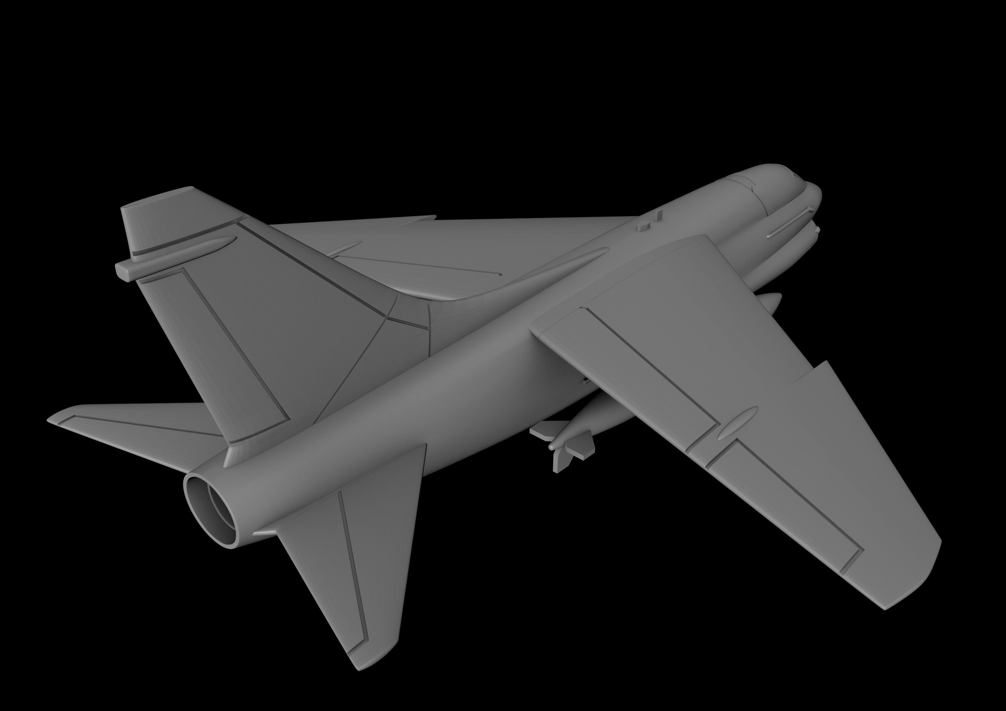 A-7 CORSAIR II SCALE 1-72 PRINTABLE STL FILES 3D print model_4