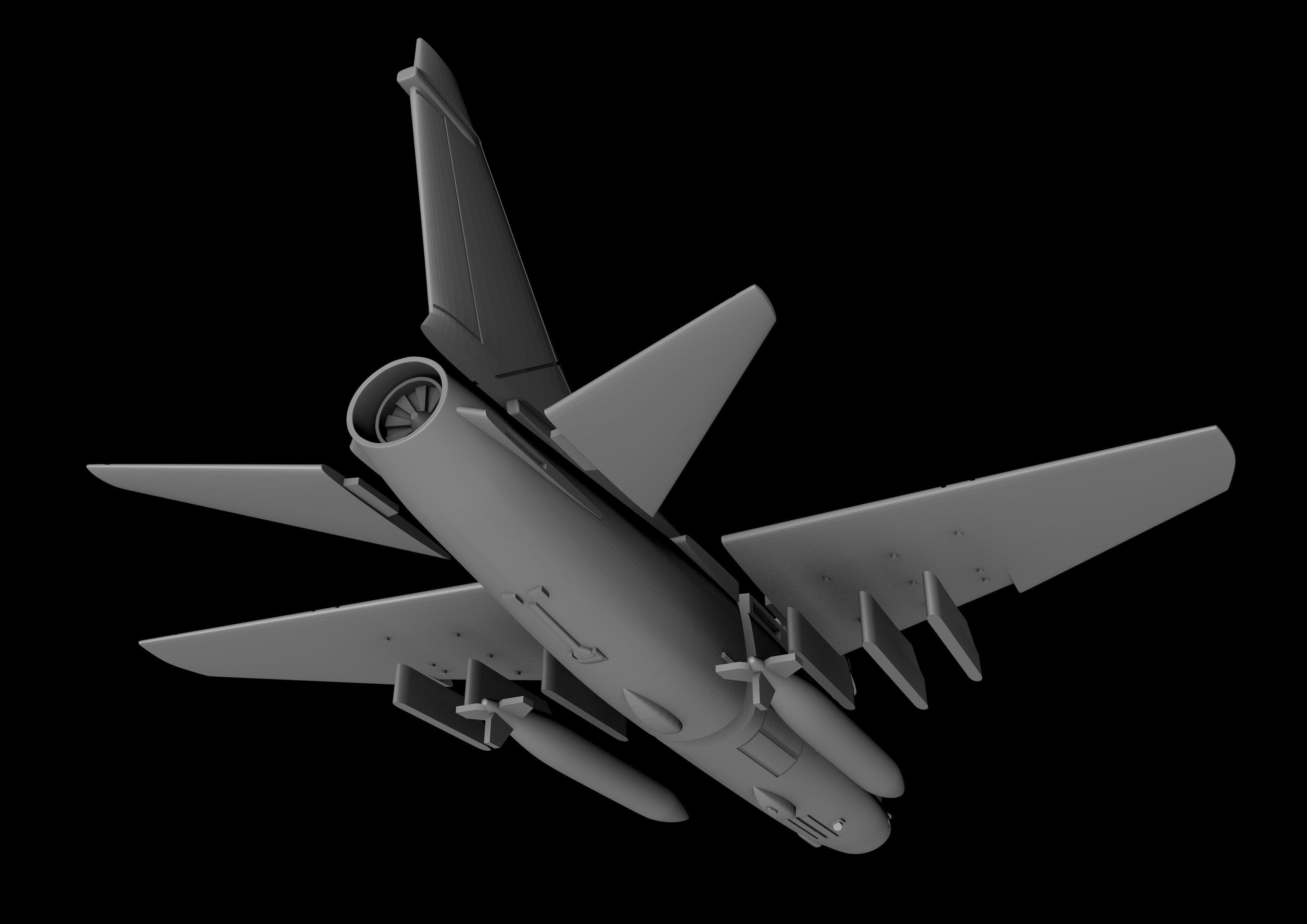 A-7 CORSAIR II SCALE 1-72 PRINTABLE STL FILES 3D print model_7