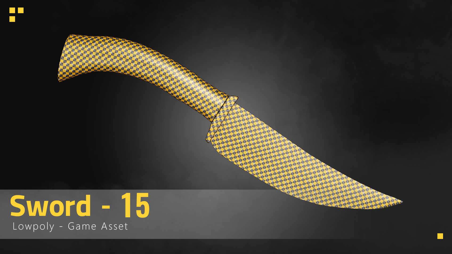 Sword-15 Low-poly 3D model_1