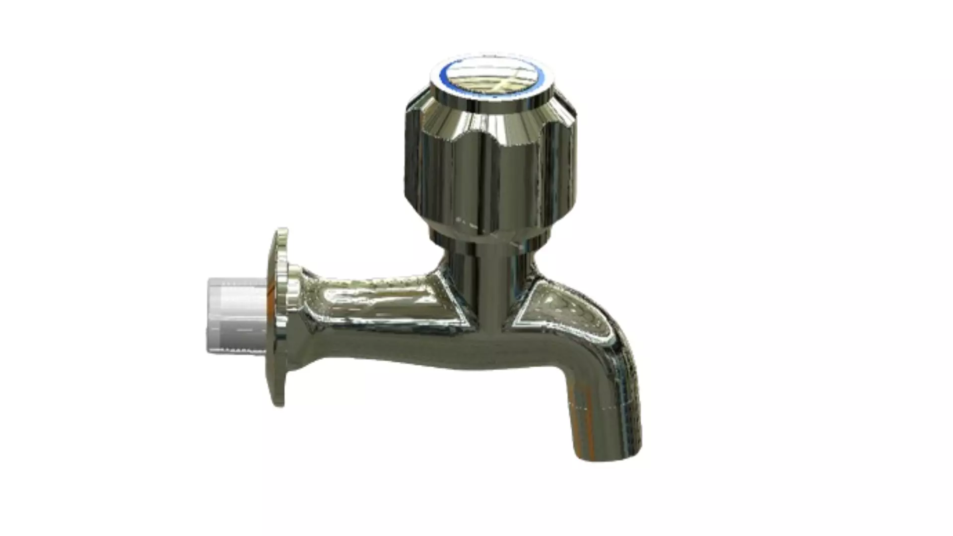 Water Tap Concel bib cock 3D model_0
