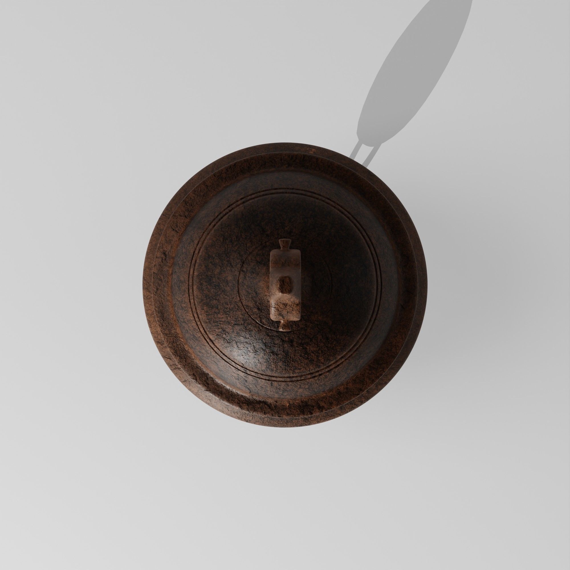 Rustic Temple Bell 3D model_3