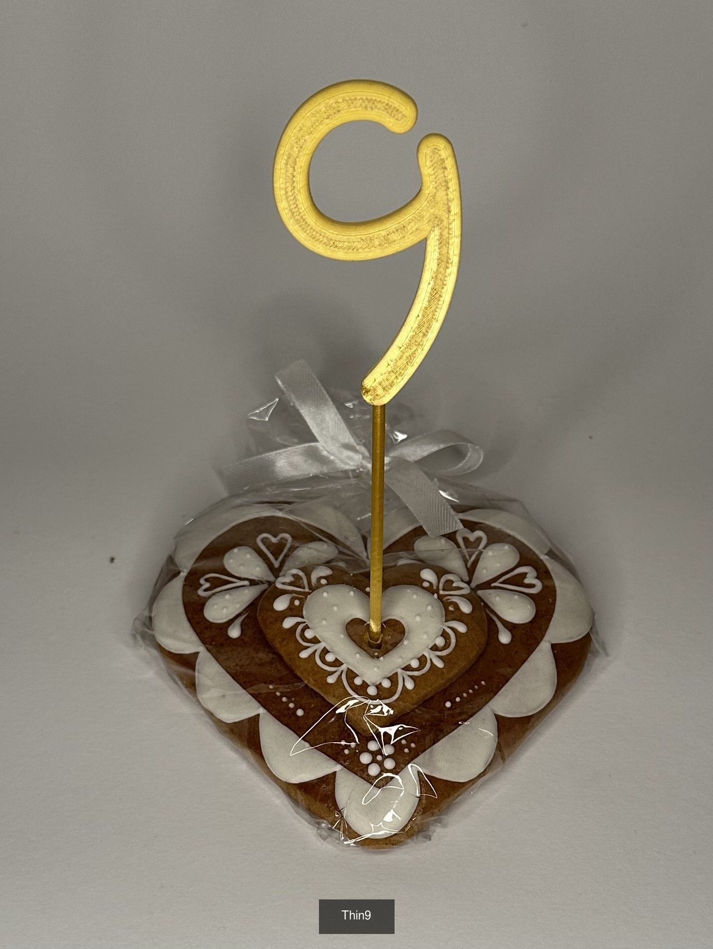 Cake toppers Thin numbers 3D Model Collection_10