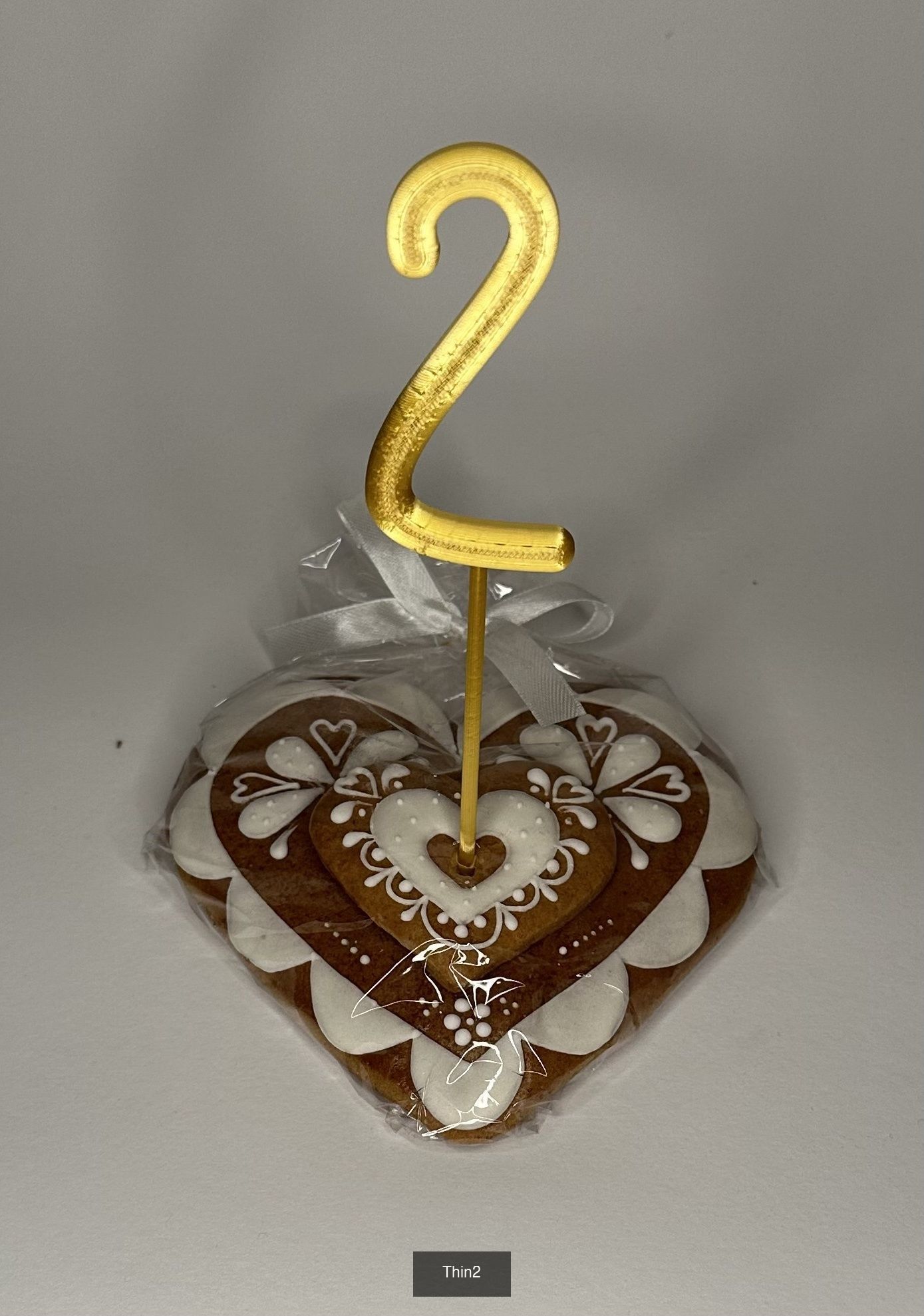 Cake toppers Thin numbers 3D Model Collection_3