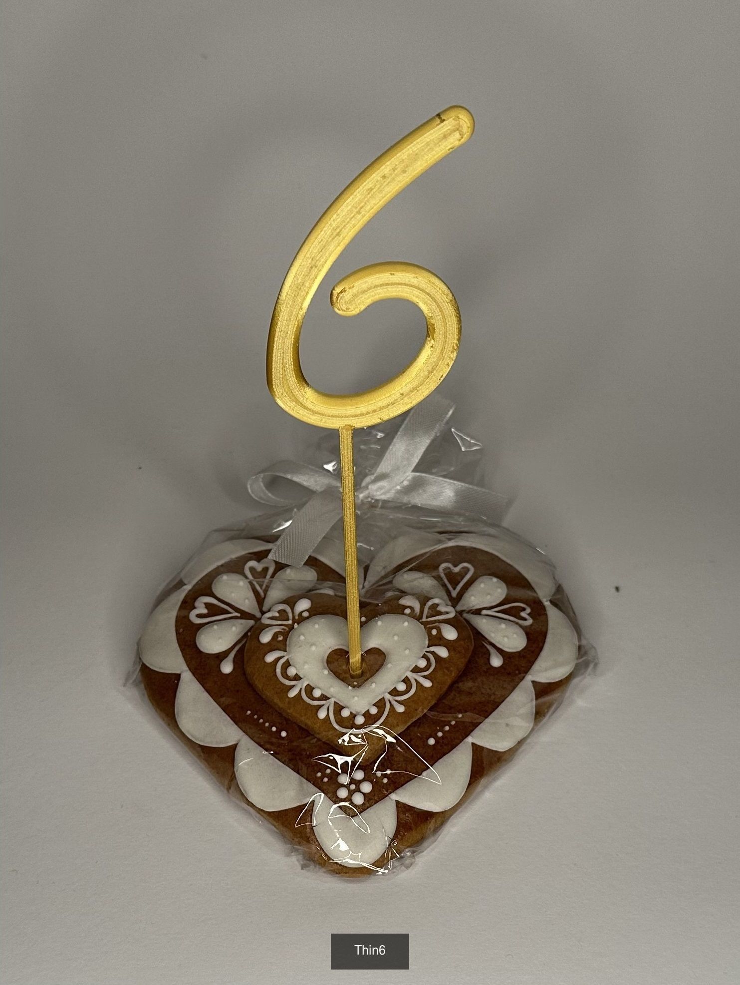 Cake toppers Thin numbers 3D Model Collection_7
