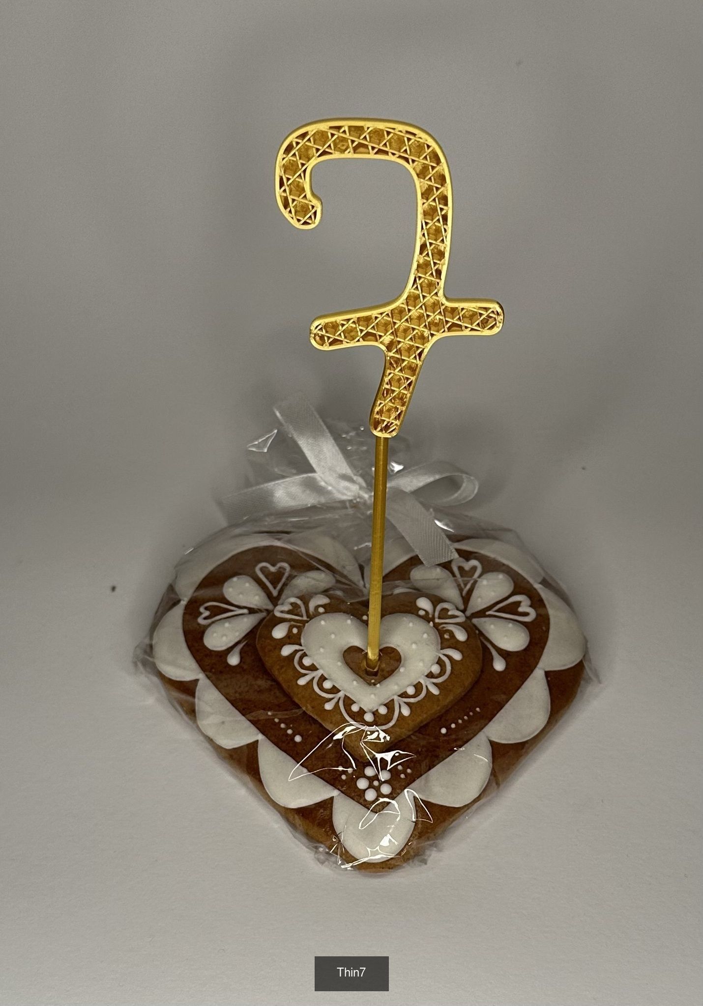 Cake toppers Thin numbers 3D Model Collection_8