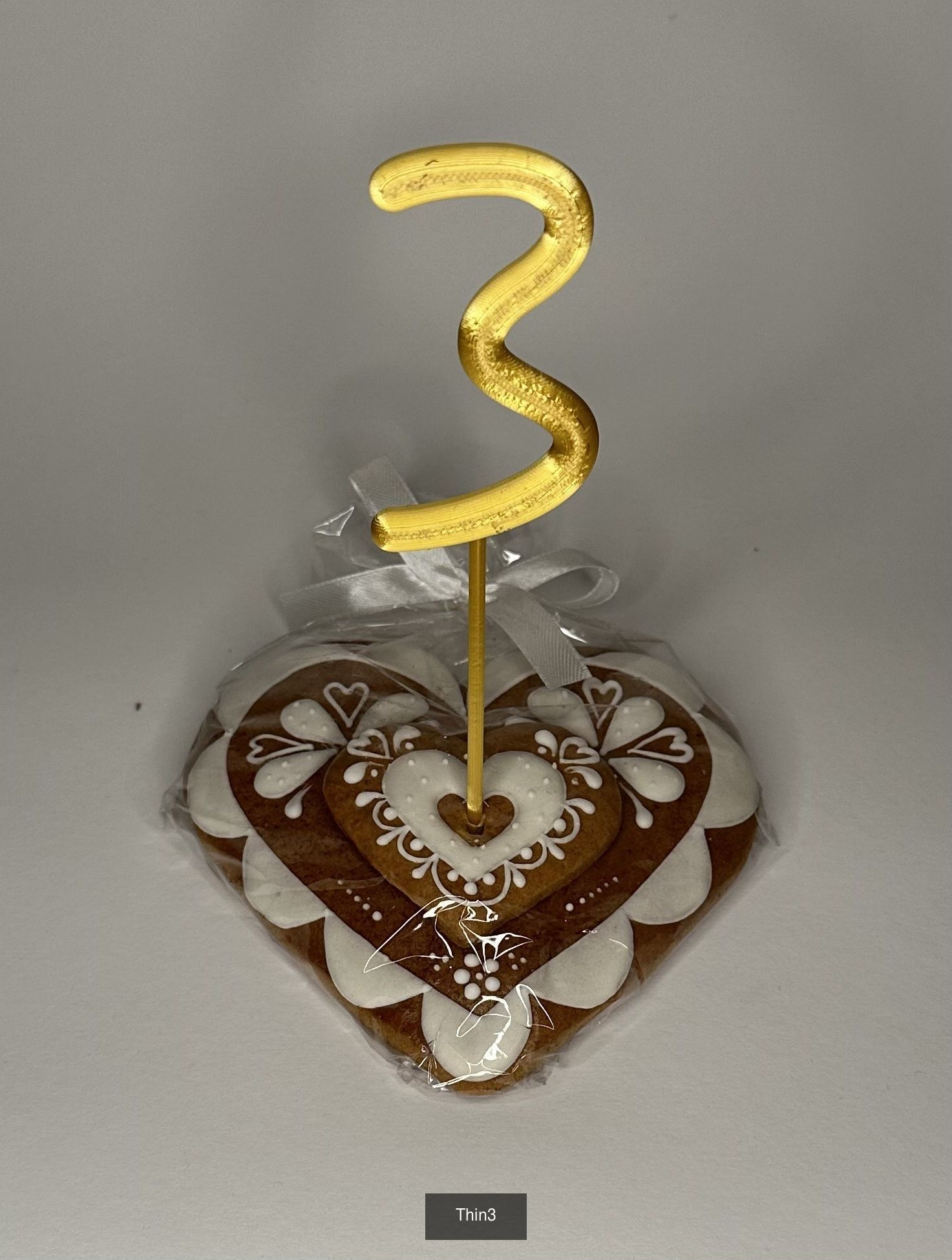 Cake toppers Thin numbers 3D Model Collection_4