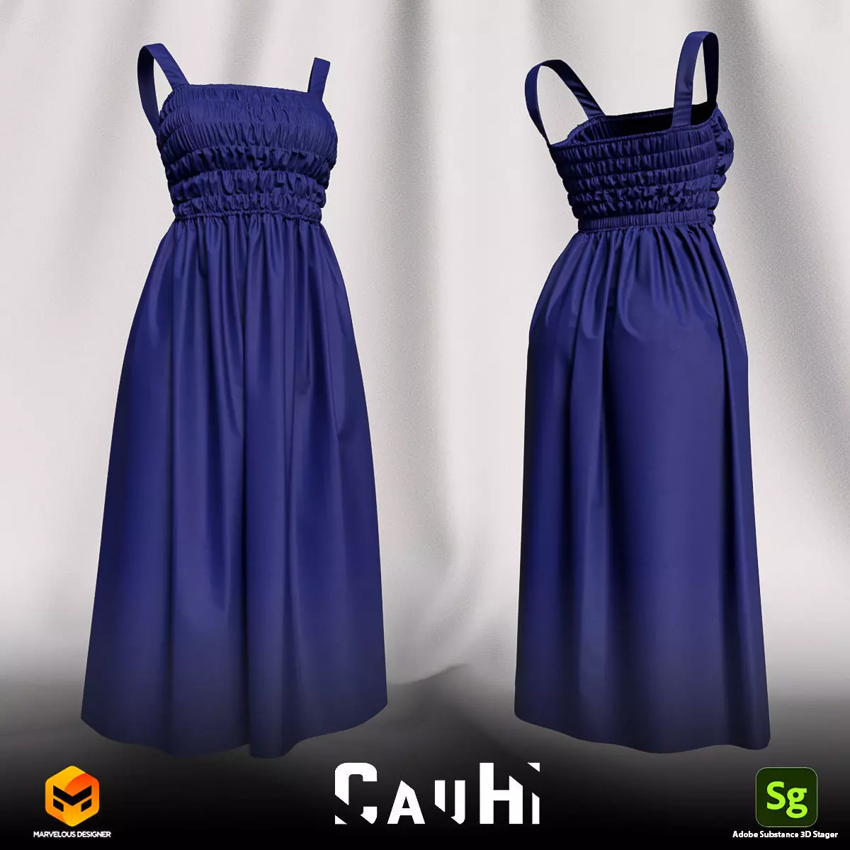 Girl Outfit Marvelous Designer Textures OBJ Free 3D model